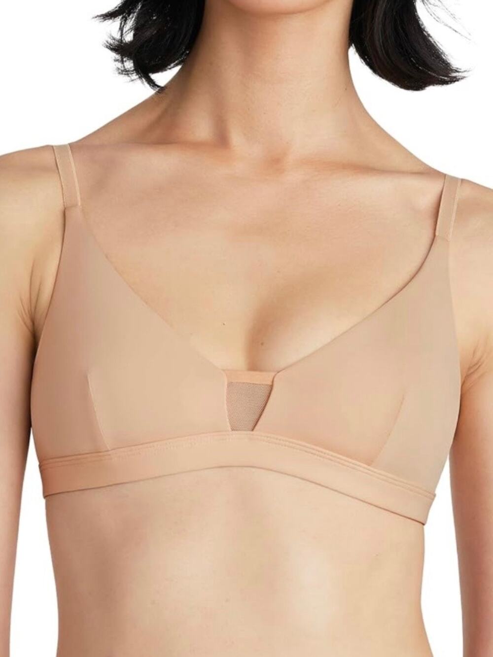 Pepper 36A/B Removable Padded Buff Tan Limitless Wirefree Scoop Bra MEDIUM